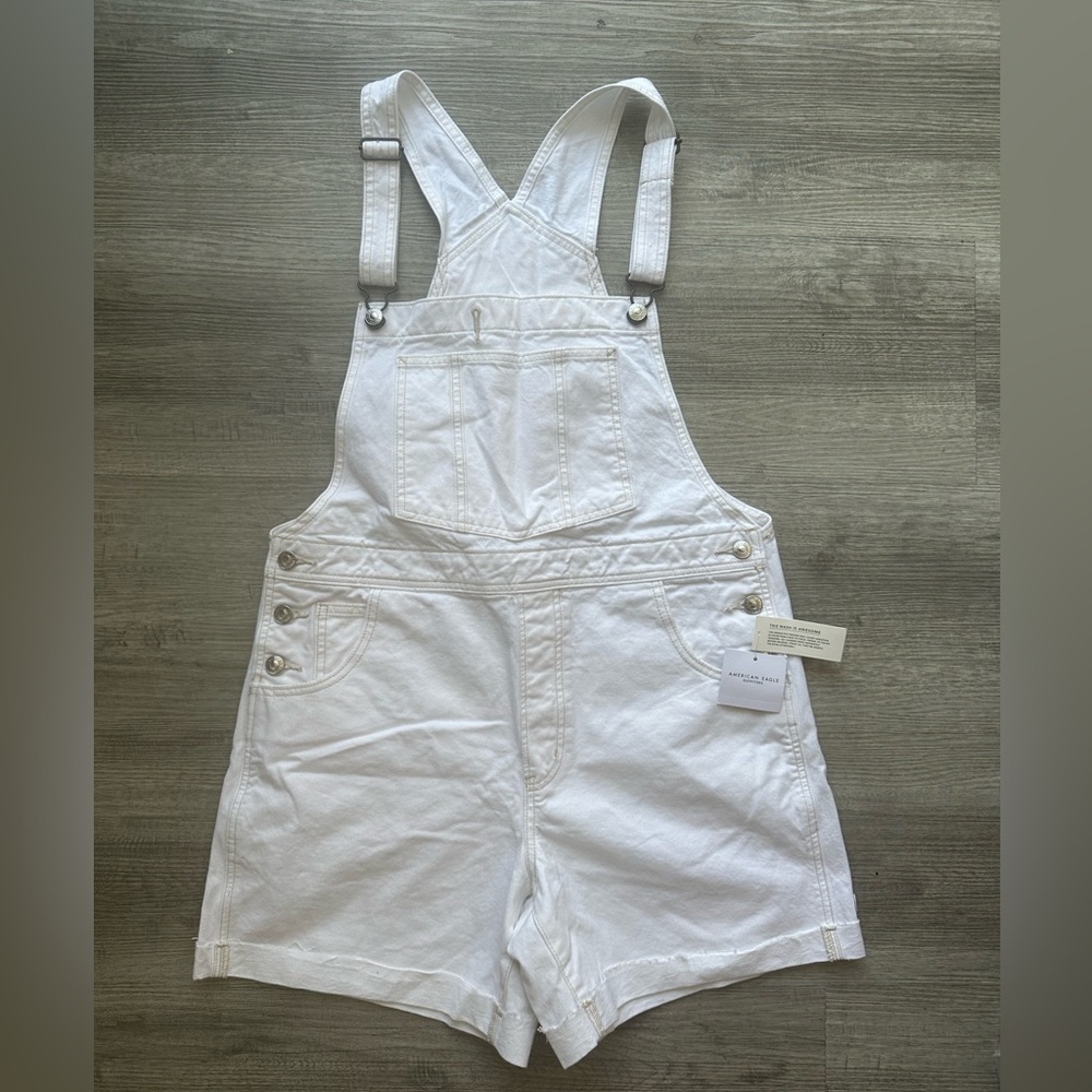 American Eagle overall shorts garden girls artist girls Sz M